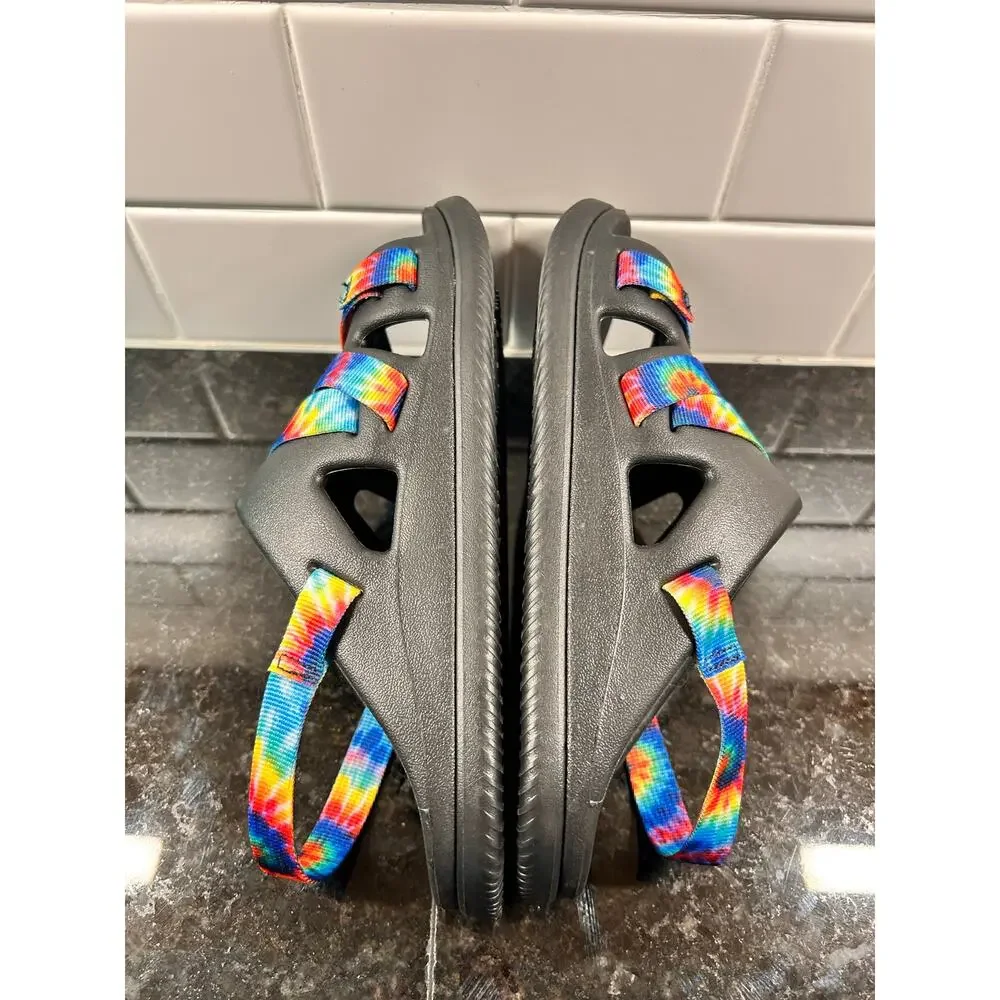 Chaco Kids Chillos Tie Dye Straps Slingback Sport Sandals  Multicolor size‎ 4